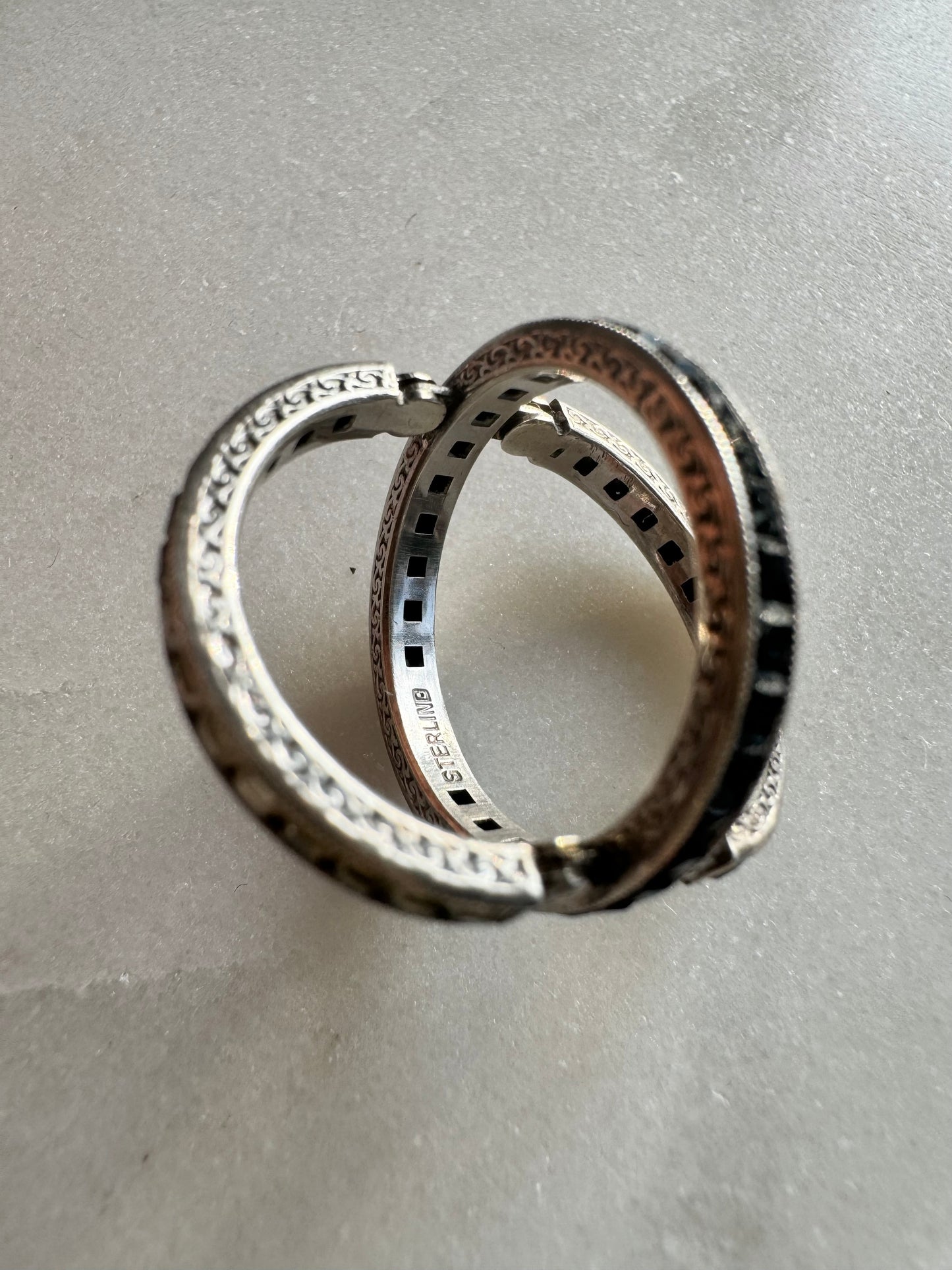 1940s Silver Day & Night Ring