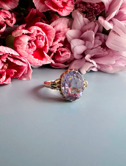 Antique Gold Amethyst Ring