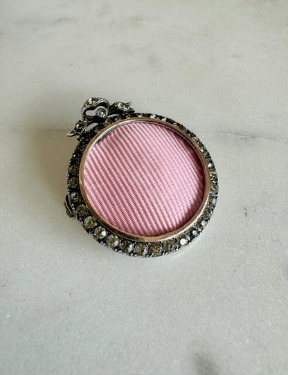 Silver Paste Photo Locket