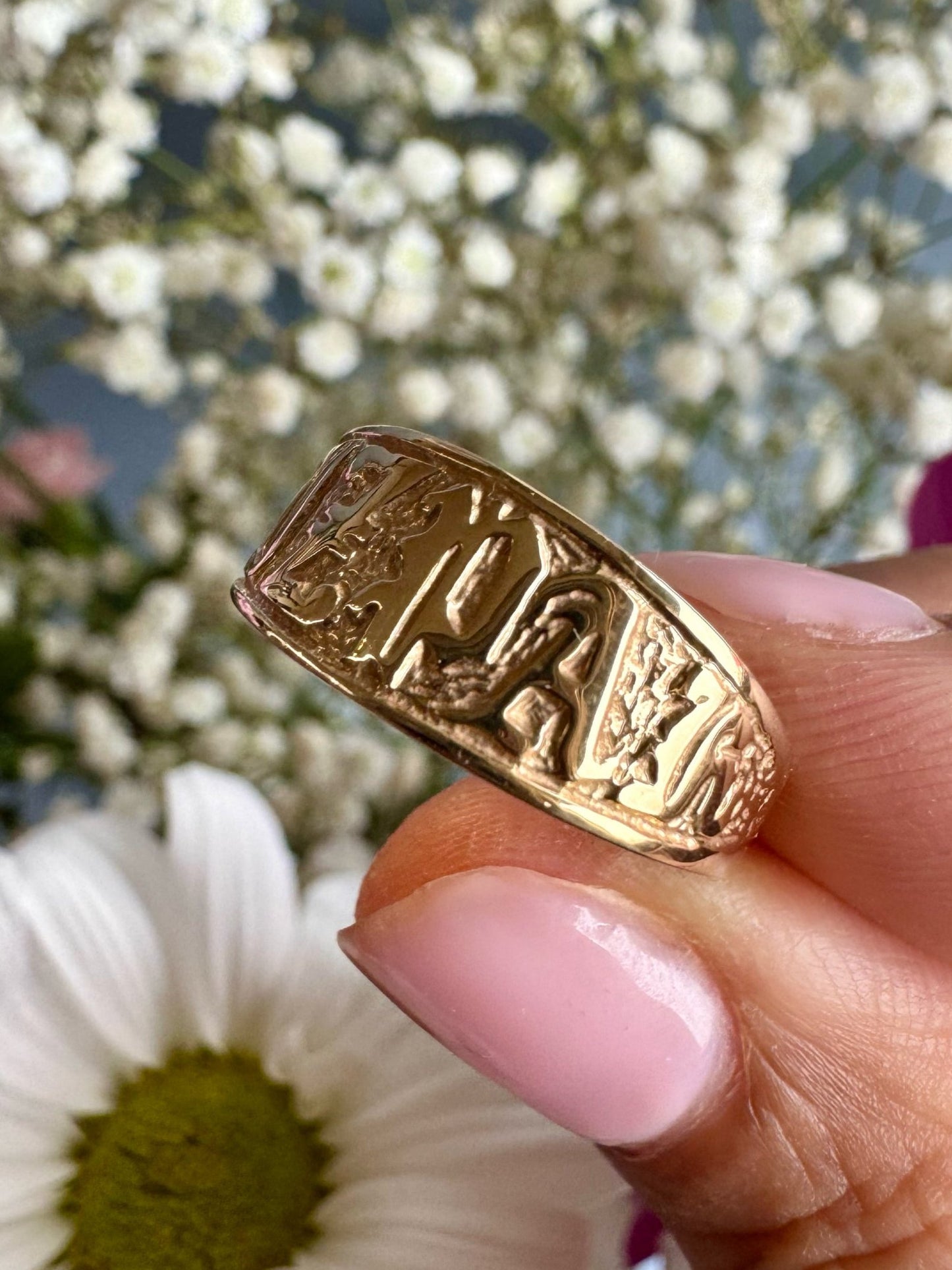 Antique Style 9ct Gold ‘MIZPAH’ Ring