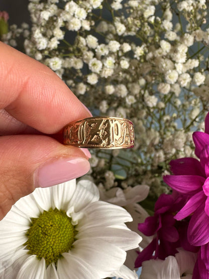 Antique Style 9ct Gold ‘MIZPAH’ Ring