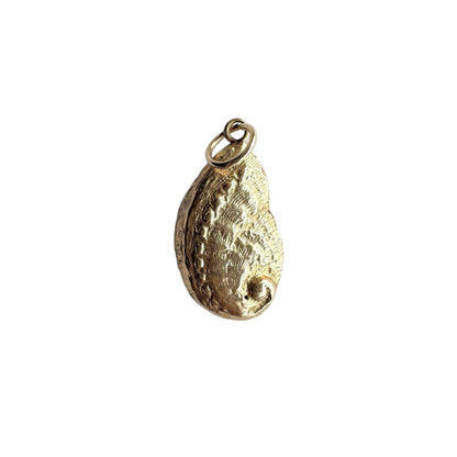 Gold Mussel Shell Pendant