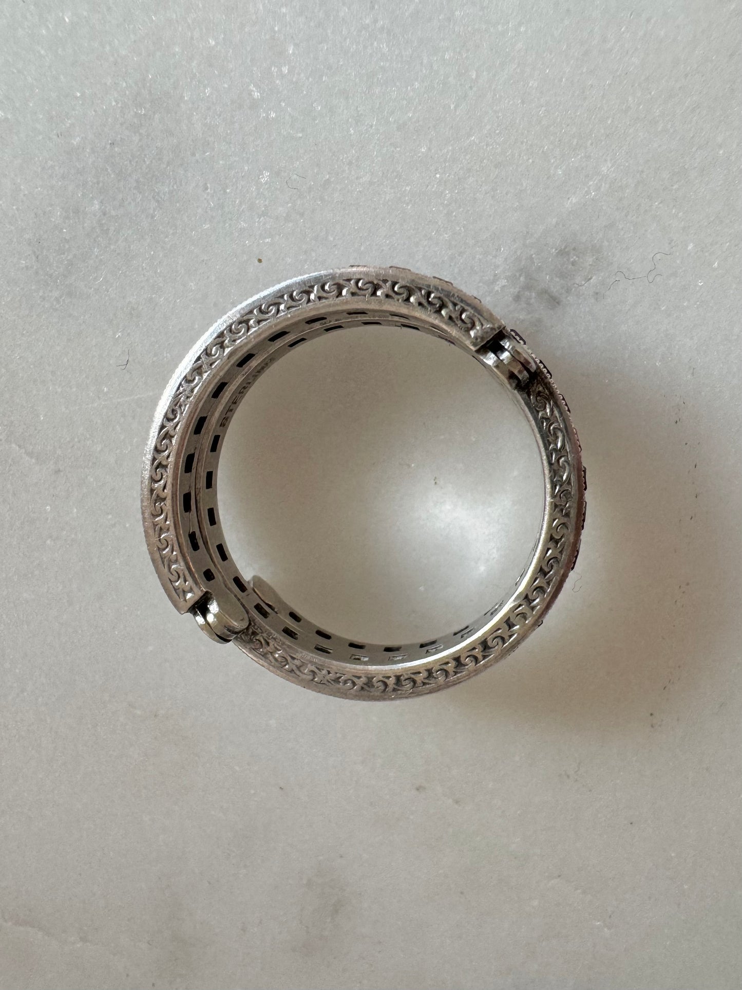 1940s Silver Day & Night Ring