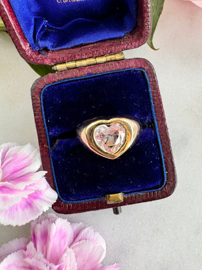 14ct Gold Heart Signet Ring