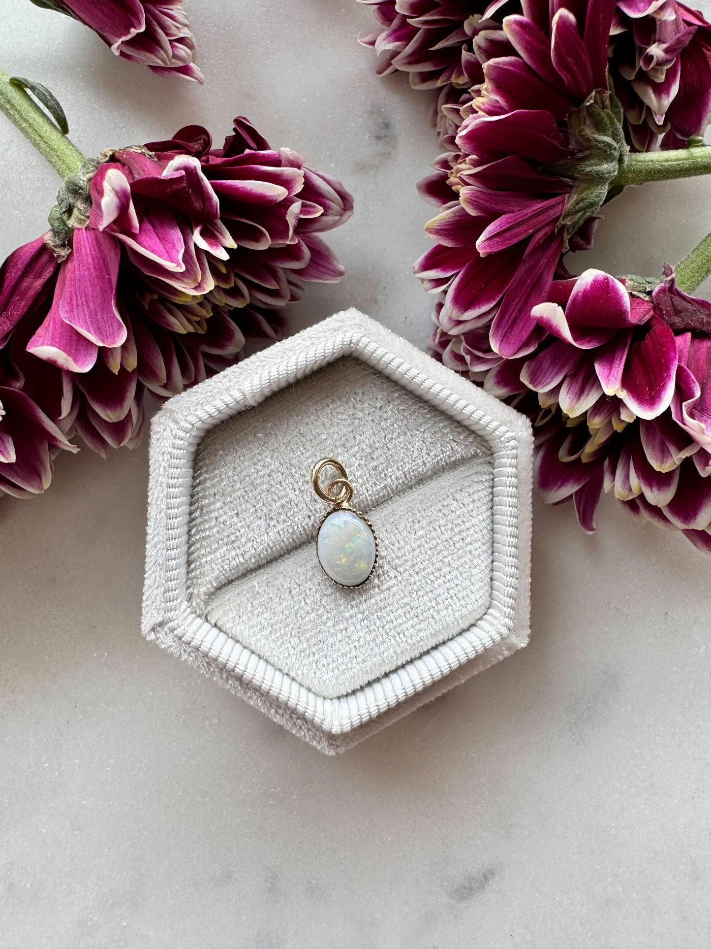 Gold Opal Pendant