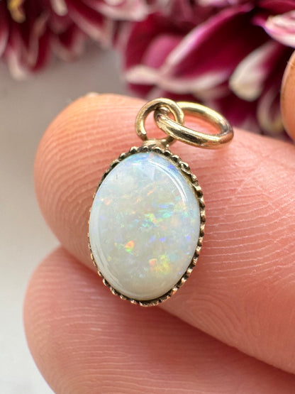 Gold Opal Pendant