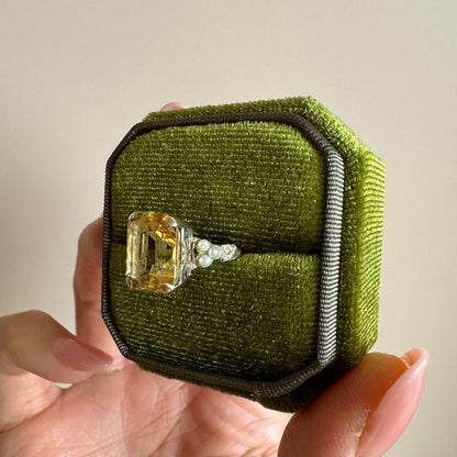 Antique Georgian Gold Citrine Ring